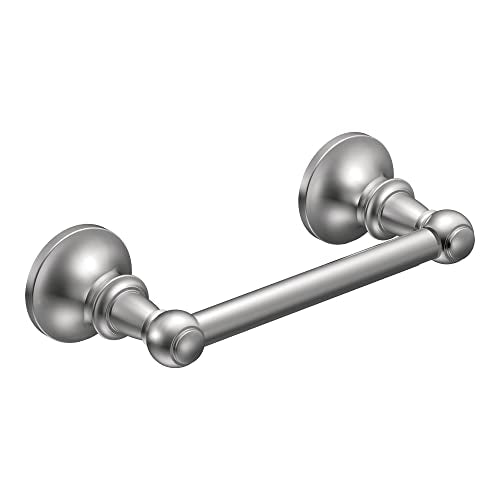Moen Vale Chrome Double Post Pivoting Toilet Paper Holder, Wall Mounted Toilet Tissue Holder DN4408CH