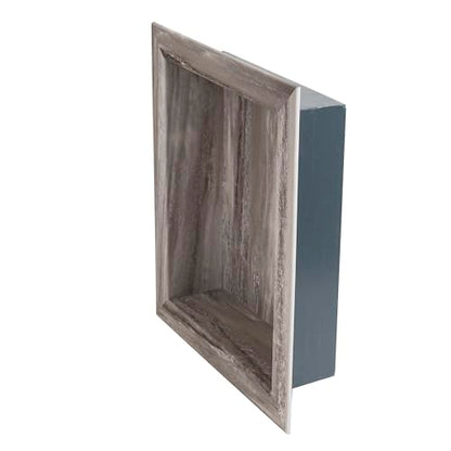 Palisade 17.5 in x 15.5 in Vinyl Shower Niche Louvre Granite | Waterproof Shower Insert - color: Louvre Granite