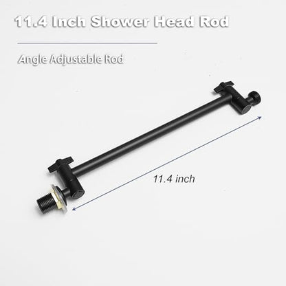Rainfall Shower Panel Shower Tower System Adjustable Shower Head Round,Stainless Steel with 6 Body Jets Massage, 3 IN 1 Bathroom Shower Wall Mount, Black - color: Black