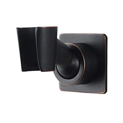 Shower Head Holder Adjustable Handheld Shower Head Bracket Adhesive Shower Wall Mount Holder Brass Shower Wand Holder Oil-Rubbed Bronze, Glue Installation - color: Oil Rubbed Bronze