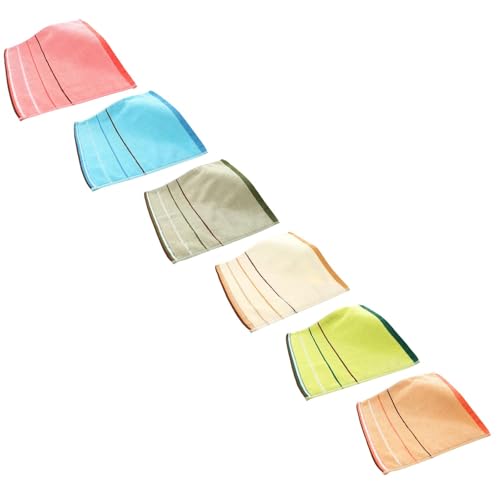 Cotton Fingertip Towels, Decorative Terry Bathroom Towels, Extra-Absorbent Soft, (6 Set)