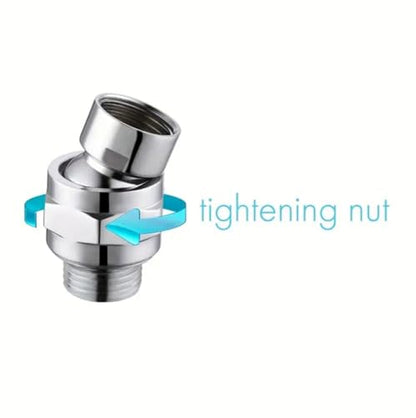 1 Set Shower Connector, Ball Joint Shower Head, Swivel Ball Adapter, Brass Adjustable Shower Arm Extension, Universal Component