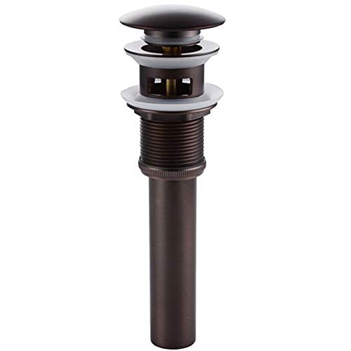KES Bathroom Faucet Vessel Vanity Sink Pop Up Drain Stopper with Overflow Oil Rubbed Bronze, ALL Metal Rustproof Brass and 304 Stainless Steel, S2008A-ORB - color: Oil Rubbed Bronze, style: With Overflow, 1 Pack