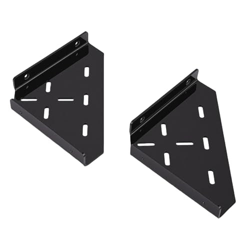 AYNEFY Shower Corner Shelf, Matte Modern Sturdy Coner Floating Acrylic Mount Sheves Rustproof Wall Mounted Accessories for Bathroom Kitchen Smooth Organizers and Storage