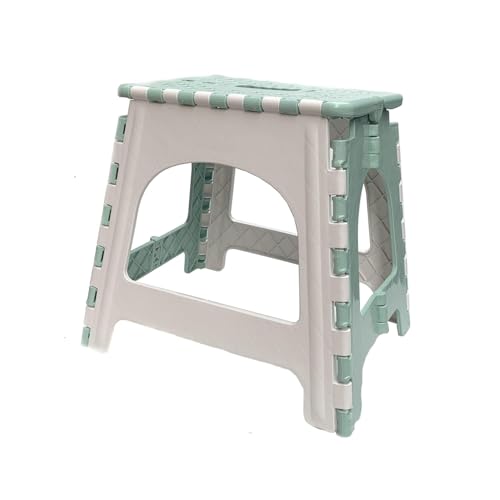 TRANOMOS Shower Stool for Inside Shower Shaving Legs, Foldable Shower Small Shower Stool, Waterproof Plastic Corner Shower Foot Rest, Pedicure Stand Foot Rest,Green - color: Green