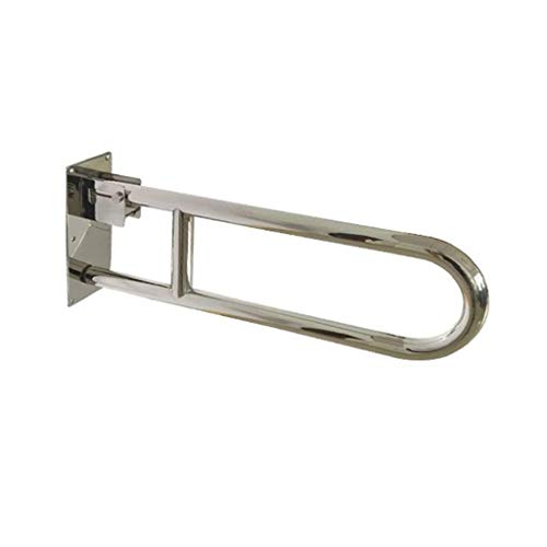 Grab Bars Handle Safety Support Hand Rails Grab Bar Stainless Steel U Type Foldable Handrail Rust Proof Polished Handle No-Slip Barrier-Free Bathroom Handrail Safety Handrail Toilet Rails for Elderly
