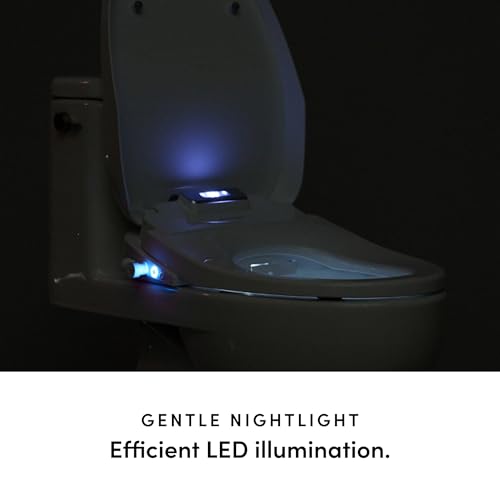 TUSHY Aura Luxury Electric Bidet Seat, Auto Open, Heated, Elongated | Remote Control, Adjustable Temperature, Self-Cleaning Nozzle, Instant Warm Water and Air Dryer, GFCI Outlet Required - style: Aura Elongated Bidet Seat