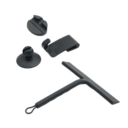 Adjustable Shower Squeegee Mounting Option Not Drill Installation for Bathroom Mirroring Window Stainless Steels Design