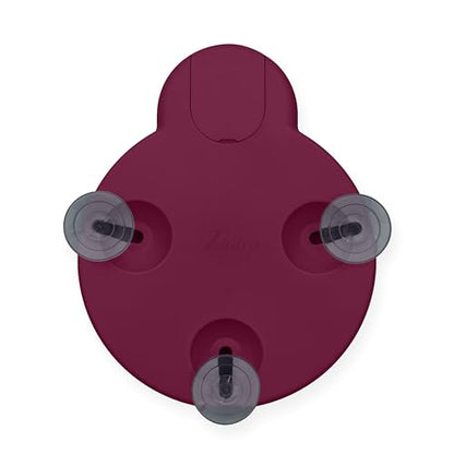 Compact Lighted Mirror with 10x Magnification & Retractable Suction Cups by Zadro - color: Magenta