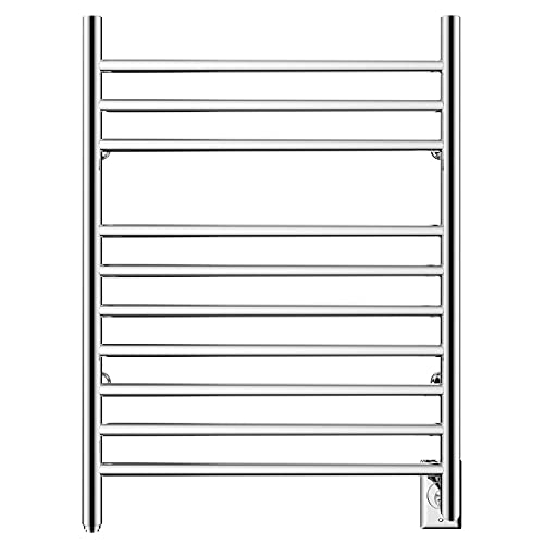 HEATGENE Towel Warmer, Heated Towel Rack, Hardwired, Mirror Polish | 304 Stainless Steel Wall-Mounted Heated Towel Rack With Hardwired Installation And Mirror Polish Finish - color: Mirror Polish, size: H 31.9 × W 23.6