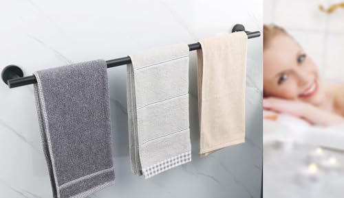 28 Inch Towel Bar 2 Pack for Bathroom 9/12/16/24/28/33 Inch Kitchen Hand Towel Holder Matted Black Stainless Steel 304 RUSTPROOF Wall Mount Towel Rod 2 of Pack (2, Matted Black, 28 Inch) - color: Matted Black, size: 28 Inch