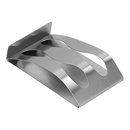 Stainless Steel Toothbrush Holder with 3-Hole Design – Punch- SelfAdhesive Wall Mount for Bathroom, Tile, Glass & Mirror – - Wash Cup & (Double Hole Toothbrush Holder) - size: Double hole toothbrush holder
