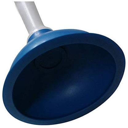 Drain Plunger, Mini Sink Unclogger, Small 4-Inch Clog Remover | Rubber Cup Hand Plumber Helper, Force Tiny Compact Tool with 9" Short Handle for Kitchen Bathroom, Toilet, Shower, Bath Tub - color: Blue