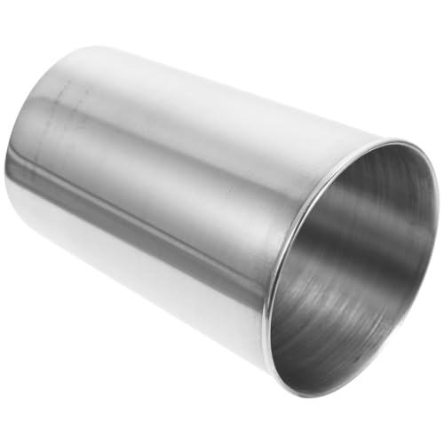 Cabilock 6oz Stainless Steel Bathroom Rinse Cup, Small Metal Tumbler Cup for Toothbrushing, Compact Mouthwash Holder and Toothbrush Holder for Bathroom Sink, Travel, Home and Guest Use, Silver - size: 8.50X6.00X6.00CM