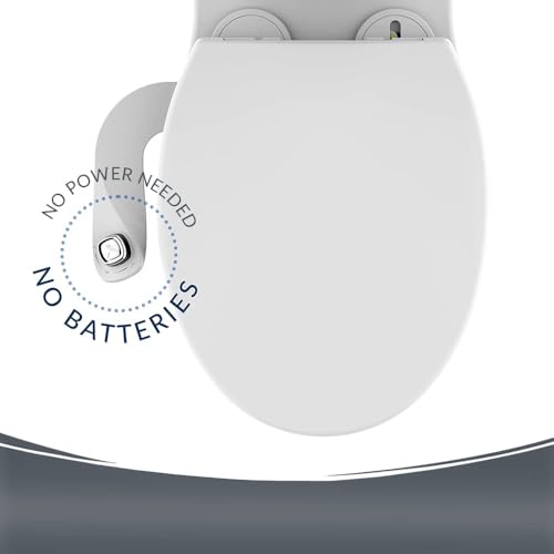 Mayfair Cassel Bidet Bundle, Slow-Close Never Loosen Toilet Seat with Perfect Fit, Fresh Water Spray, Non-Electric, Easy to Install Bidet, ELONGATED, White - size: Elongated, style: Bidet & Seat Bundle