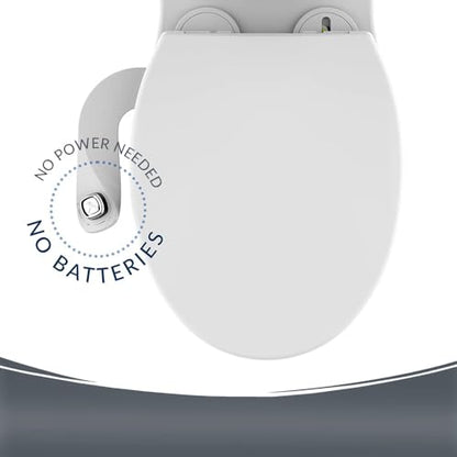 Mayfair Cassel Bidet Bundle, Slow-Close Never Loosen Toilet Seat with Perfect Fit, Fresh Water Spray, Non-Electric, Easy to Install Bidet, ELONGATED, White - size: Elongated, style: Bidet & Seat Bundle