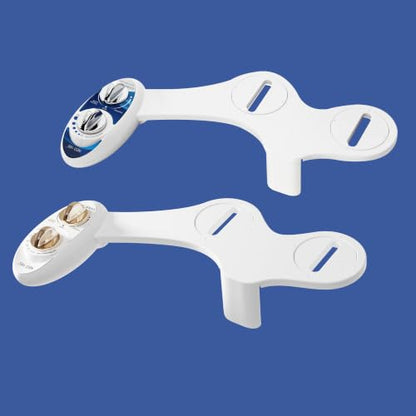 LUXE Bidet NEO 185 - Value 2-Pack Bidet Attachments, Self-Cleaning, Non-Electric (Blue & Gold)