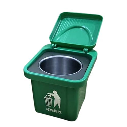 Small Trash Can, Bathroom Trash Can with Lid, Wall-Mounted Garbage Bin, Space-Saving Bin for Bathroom/Kitchen, Adhesive & Screw-Mount Options, Ideal for Sinks, Toilets, Balconies