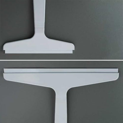 New Talent 2 PCS Shower Squeegee White, for Shower Glass, Shower Doors, Bathroom, Window and Car Glass(1 Large and 1 Small) - color: White