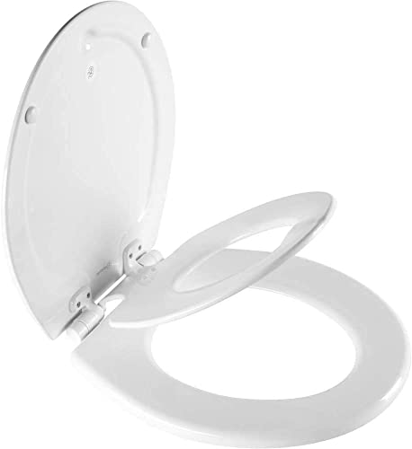 Mayfair NextStep Slow-Close Toilet Seat with Built-In Toddler Potty Training Seat, Removable, White, Round - size: Round, style: 2-in-1 Toilet Seat