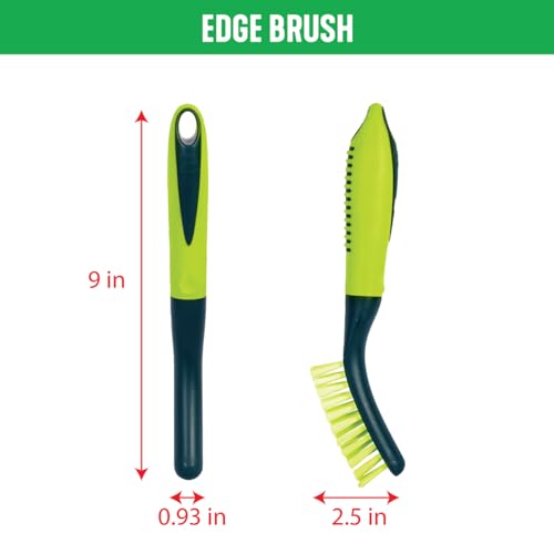 Pine-Sol Scrub Brush Set - Long Handle Cleaning Brushes with Heavy Duty Bristles and Comfort Grip - Scrubbers for Kitchen, Household, and Dishwashing, 3 Pieces - size: 3 Piece Set