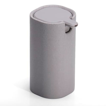 LINE+ARC Modern Easy-to-Press Soap & Lotion Dispenser, Beige | Ergonomic, rust-free liquid pump, cute blue design for marble bathroom sink, kitchen countertop, beige - color: Beige