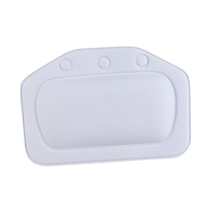 Ipetboom Sponge Bathtub Pillow with Suction Cups Waterproof Bath Cushion for Relaxation Light Blue Spa Headrest for Adults for Comfortable Bathing