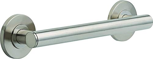 Delta Contemporary (1-Pack) 12" Shower Grab Bar ADA Compliant Brilliance Stainless Steel 450 lb Capacity Bathroom Safety Handle for Shower, Tub | Wall Mount Balance Assist, Handicap Grip 41812-SS - color: Brilliance Stainless Steel, size: 12 Inch