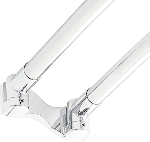 Signature Hardware 466778 60" Curved Brass Shower Rod - color: Chrome