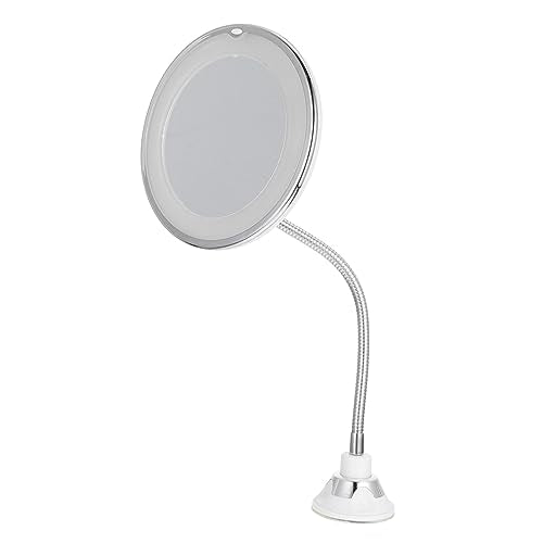 Magnifying Led Makeup Mirror Suction Cup Magnifying Vanity Mirror for Cosmetics Natural Light - color: White, size: 17x17cm