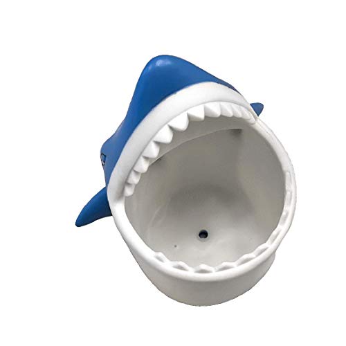 Kids Toothbrush Holder Toothbrush Organizer – Durable Silicone Animal Tooth Brush Holder – Easy to Clean Toothbrush and Toothpaste Holder – Toothbrush Holders for Bathrooms by Lily’s Home - Shark - color: Shark