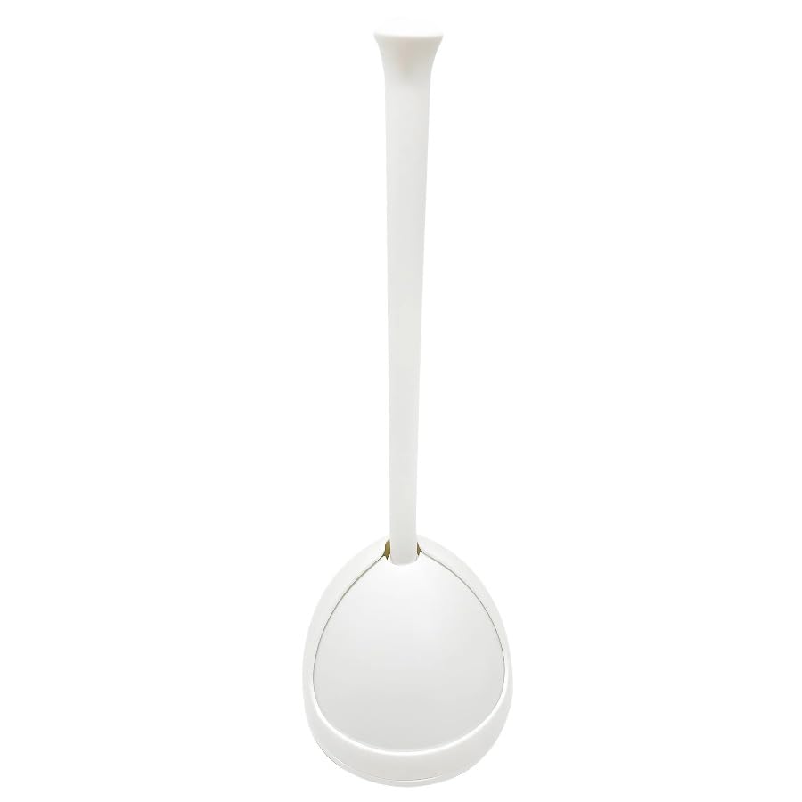 Toilet Plunger Drain Plunger with White Twist Caddy Storage Holder