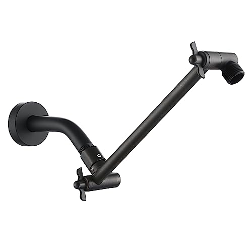 Shower Head Arm, Adjustable Shower Extension Arm for Rain Showerheads, Angle & Height Adjustable Shower Head Extender Arm, G1/2 Universal Connector, Easy to Install (Oil Rubbed Bronze, 10 Inch) - color: ORB, style: 10 Inch