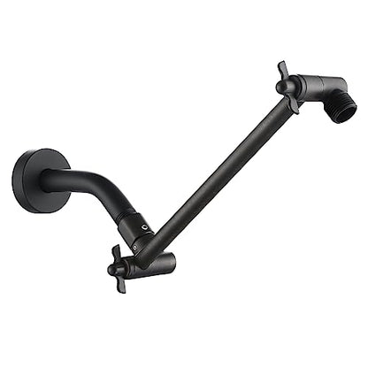 Shower Head Arm, Adjustable Shower Extension Arm for Rain Showerheads, Angle & Height Adjustable Shower Head Extender Arm, G1/2 Universal Connector, Easy to Install (Oil Rubbed Bronze, 10 Inch) - color: ORB, style: 10 Inch