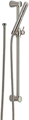 Delta Faucet Compel Slide Bar Hand Held Shower with Hose, Brushed Nickel Handheld Shower Head, Slide Bar Hand Shower, Brushed Nickel Handheld Shower, Detachable Shower Head, Stainless 5785-SS - color: Stainless