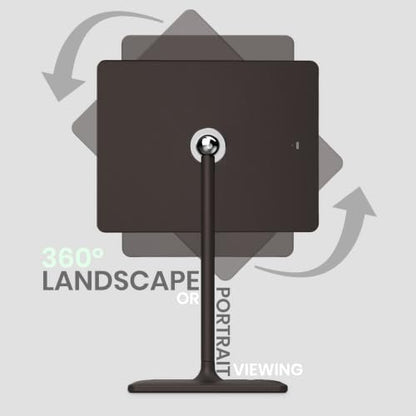 Orbit LED Vanity Mirror with Lights, 7X/1X Magnification, Dimmable & USB-C Rechargeable Tabletop Mirror (Espresso Brown) - color: Espresso Brown