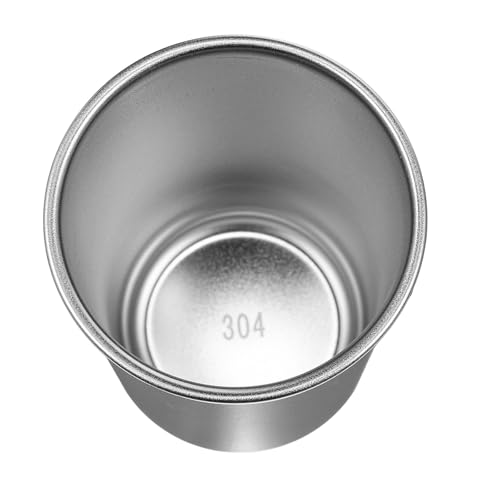 Bathroom Tumbler Cup, 304 Stainless Steel Pp Plastic Toothbrush Holder, Reusable Mouthwash Cup for Vanity Home Hotel Office