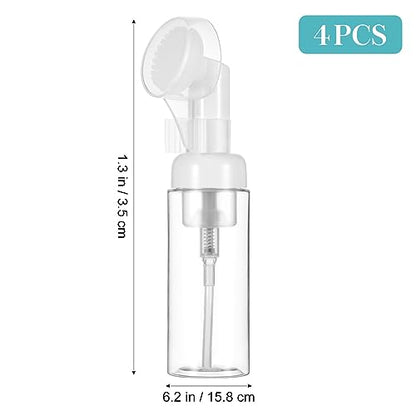 4pcs Foaming Soap Dispenser Small Facial Foaming Bottle Mini Mousse Foaming Soap Pump Container