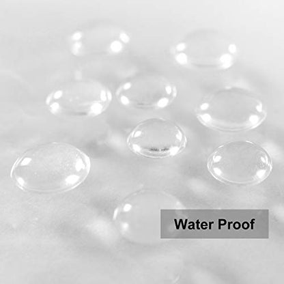 Barossa Design Heavy Duty Shower Curtain Liner with 6 Magnets, Clear, 72x72 | 8G Thick PEVA, 6 Bottom Magnets, Waterproof Vinyl & See Through, Metal Grommets, Heavy Plastic Shower Curtain for Bathroom - color: 1b. Clear-heavy, size: 72"W x 72"L (Pack of 1