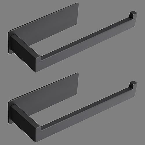 Hand Towel Holder, Strong Self Adhesive Hand Towel Ring, Thicken SUS304 Stainless Steel Hand Towel Bar/Rack, No Drilling Modern Hand Towel Hanger (Matte Black, 2 Pack 9 in) - color: Matte Black, size: 2 Pack 9 In