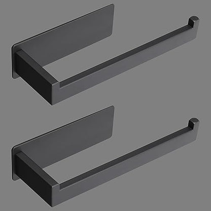 Hand Towel Holder, Strong Self Adhesive Hand Towel Ring, Thicken SUS304 Stainless Steel Hand Towel Bar/Rack, No Drilling Modern Hand Towel Hanger (Matte Black, 2 Pack 9 in) - color: Matte Black, size: 2 Pack 9 In
