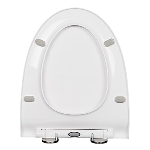 V-Shaped Toilet Seat, Soft Close, Quick Release for Easy Cleaning, Ideal for Bathroom and Home Use, Durable and Comfortable Design, Fits Standard Toilets