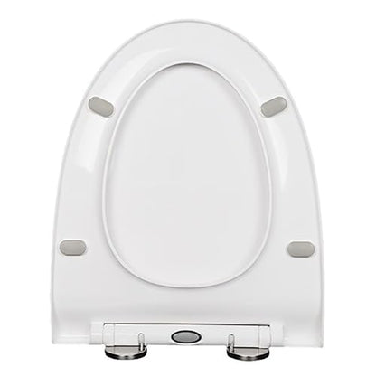 V-Shaped Toilet Seat, Soft Close, Quick Release for Easy Cleaning, Ideal for Bathroom and Home Use, Durable and Comfortable Design, Fits Standard Toilets