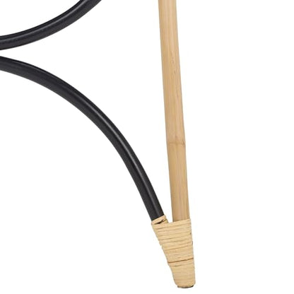 SAFAVIEH Home Collection - Kino Natural & Black 3-Tier Rattan Towel Hanger, Fully Assembled (STG6501D) - color: Natural/Black