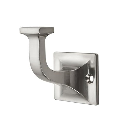 CHIVS Heavy Duty Sold Zinc Towel Hooks, Wall Mounted Square Robe Hooks for Bathroom, Kitchen, Bedroom, Hotel ，Brushed Nickel Wall Hook 5 Pack - color: Brushed Nickel