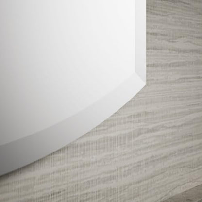 Kohler Archer 20" W 31" H Single-Door Bathroom Medicine Cabinet w Mirror | 3073-NA, Recessed or Surface Mount Bathroom Wall Cabinet, Beveled Edges, Silver - style: Archer