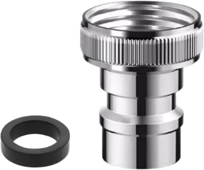 Universal Faucet Adapter Kit with Snap-On Design | 15/16”-27 Male to 55/64”-27 Female Thread Converter for Portable Dishwasher/Sink Hose/Aerator