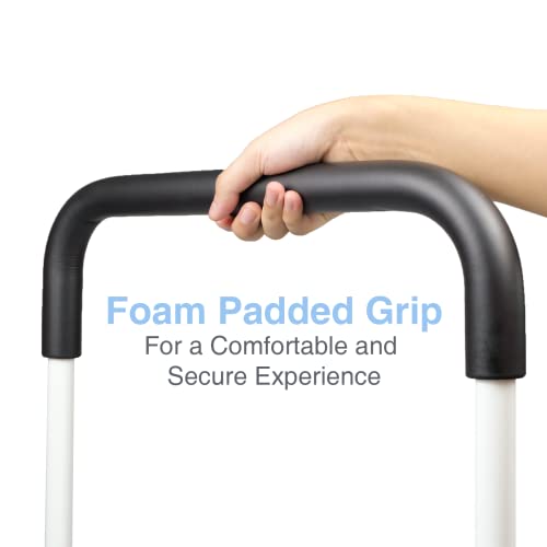 Bed Assist Rails Adjustable, Safety Bed Handle with Leg, Fall Prevention Hand Guard Grab Bar Bed Cane, Bed Rails for Elderly, Adults, Senior, Handicap, Disabled, Fit King, Queen, Full, Twin