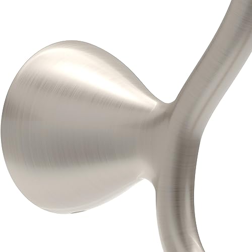 Delta ARV35-DN Arvo Double Towel Hook Bath Hardware Accessory in Brushed Nickel (Pack of 10) - size: (Pack of 10)