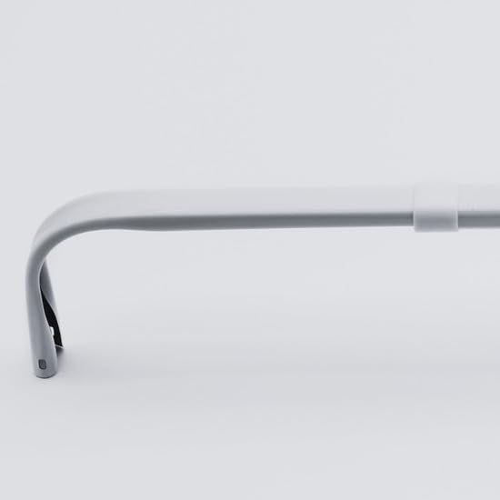 Yafa Home Fashion Heavy Duty Single Standard Adjustable Curtain Rod Hardware Included(White,48"-84") - color: White, size: 48" - 84"
